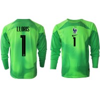 Maglie da calcio Francia Hugo Lloris #1 Portiere Seconda Maglia Mondiali 2022 Manica Lunga